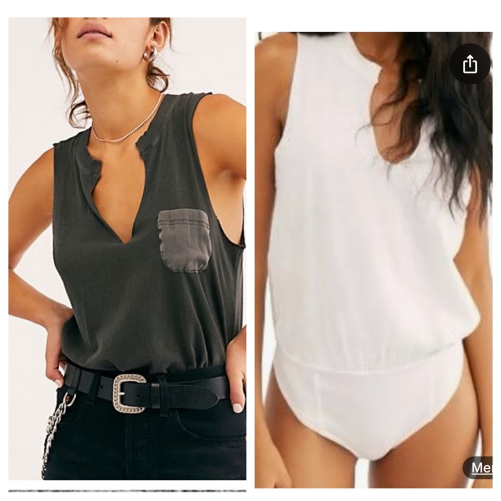 NWT BUNDLE Free people In My Pocket bodysuits SZ S